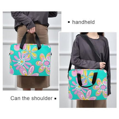 JIPONI Laptop Bag For Women Men, 15.6 16 IN Tote Work bags, Briefcase Messenger Computer Case 01 - color: Multi 9