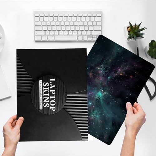 Universal Laptop Skin Sticker with 2 Wrist Pad Skins, Waterproof Scratch Resistant Vinyl Laptop Cover Decal, Cut to Fit for 11–15.6 Inch MacBook HP Dell Lenovo, Cosmetic Sky - color: Cosmetic Sky