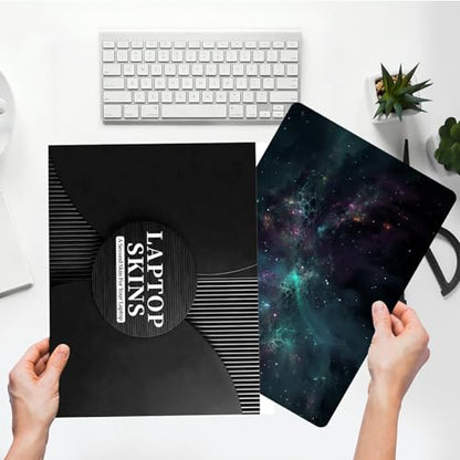 Universal Laptop Skin Sticker with 2 Wrist Pad Skins, Waterproof Scratch Resistant Vinyl Laptop Cover Decal, Cut to Fit for 11–15.6 Inch MacBook HP Dell Lenovo, Cosmetic Sky - color: Cosmetic Sky