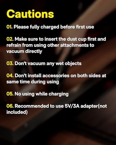HOTO Handheld Vacuum Cleaner Cordless, Mini Vacuum Cleaner, 15000Pa | Small Vacuum Compressed Electric Air Duster for Dorm Room, Apartment, Desk, PC Setup, Keyboard, Coffee Station Grounds