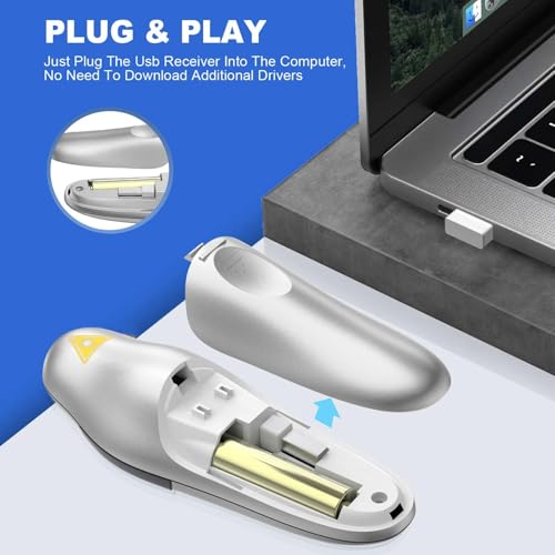 QUI Presenter Remote USB A Bundle | One Purple & One Silver