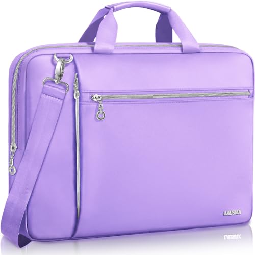Laptop Bag Case for Women Men Messenger Briefcase Bag, 17 17.3 Inch | Compatible with HP OmniBook Envy Omen Pavilion/Dell Inspiron Precision/LG Gram/Yoga ThinkPad, Carrying Bag 18 inch, Purple - color: Purple, size: 17.3 inch