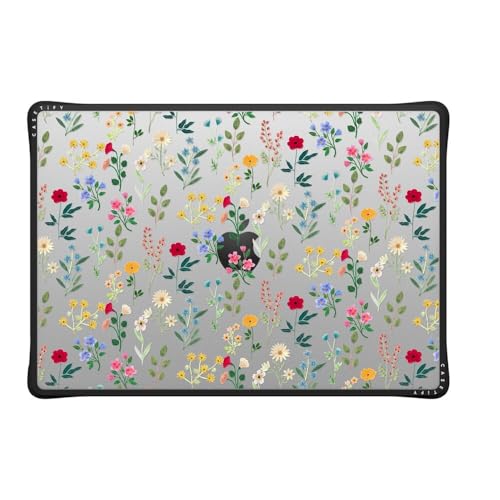 CASETiFY Impact MacBook Pro 16" (M1-M5) Case [Cushioned Impact Corners/Scratch-Resistant/Anti-Slip Grip] - Spring Botanicals 2 - Clear Black - color: Spring Botanicals 2, size: MacBook Pro 16