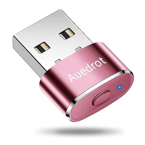AUEDROT Mouse Jiggler Undetectable Jiggers USB Mover with Switch Button,Automatic Wiggler 2 Jiggle Modes,Mouse Device,Plug & Play,Keep Computer/Laptop Awake,Rose Gold,1 PCS - color: Rose Gold, style: 1 PCS
