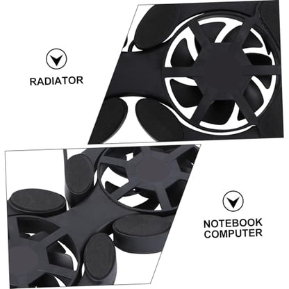 Mobestech Portable Foldable Laptop Cooling Pad, Dual USB Fan Notebook Cooler Stand, Lightweight Laptop Cooler Mat for Heat Dissipation and Travel Use