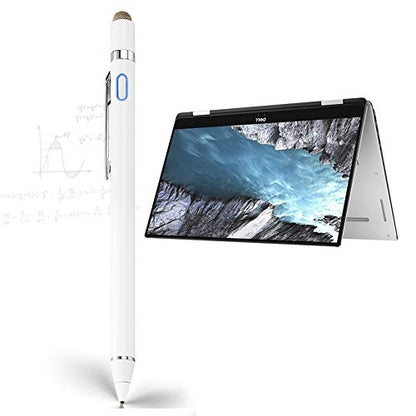 Stylus for Dell XPS 15" 2-in-1 9575 9570 Pen, EDIVIA Digital Pencil with 1.5mm Ultra Fine Metal Tip Pencil for Dell XPS 15" 2-in-1 9575 9570 Stylus, White