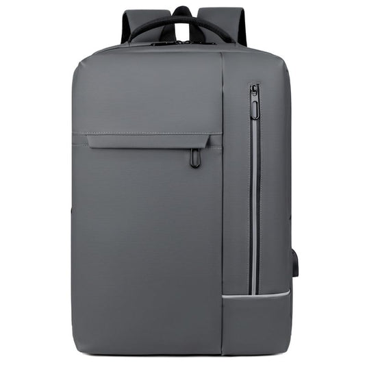 Laptop Backpack, Business Travel Backpack for Men Women, Water Resistant Anti-Theft Daypack, USB Charging Port (Dark Gray) - color: Dark Gray