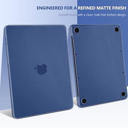 Batianda CrystalMist Case for MacBook Neo 13 Inch 2026, Frosted Indigo | 4-in-1 Bundle Official Color Matched, Frosted Translucent Shell, Anti-Fingerprint Matte Finish, Slim Lightweight Protection - color: Matte Indigo