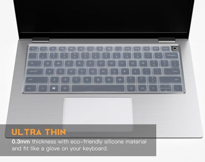 Keyboard Cover for Dell Latitude 3440 3450 5420 5430 5440 5450 14", Latitude 7420 7430 7440 7450 14 /Latitude 9510 9520 7520 15.6/14" Latitude 9420 9430 Protector Skin, Clear - color: Clear