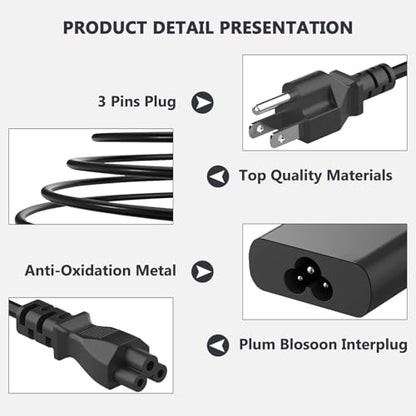 JEIBAO 65W 45W USB-C Laptop Charger Compatible with Dell Latitude 5540 5530 5520 5420 5430 5440 5450 7530 7440 7430 7420 7340 7330 7320 XPS 13 9250 9350 9360 9365 9370 9380 9550 Adapter Power Cord - color: Black3