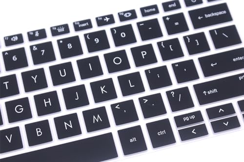 Silicone Keyboard Skin Cover Compatible with HP EliteBook 840 845 G9 G10 14" & HP EliteBook 830 835 G9 G10 13.3", HP EliteBook Keyboard Accessories (Not fit 840 845 1040 G8 G7 G6 G5 G4 G3) Black - color: Black