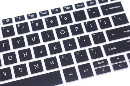 Silicone Keyboard Skin Cover Compatible with HP EliteBook 840 845 G9 G10 14" & HP EliteBook 830 835 G9 G10 13.3", HP EliteBook Keyboard Accessories (Not fit 840 845 1040 G8 G7 G6 G5 G4 G3) Black - color: Black