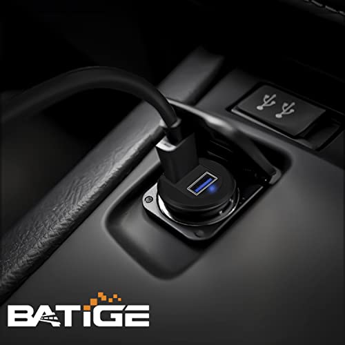 Alloy Dual Port USB 3.0 Car Dashboard Flush Mount Cable, Male to Female with LED Indicator Extension Cable for Car Truck Boat Motorcycle Dashboard Panel 1ft - style: Dual Port 1ft