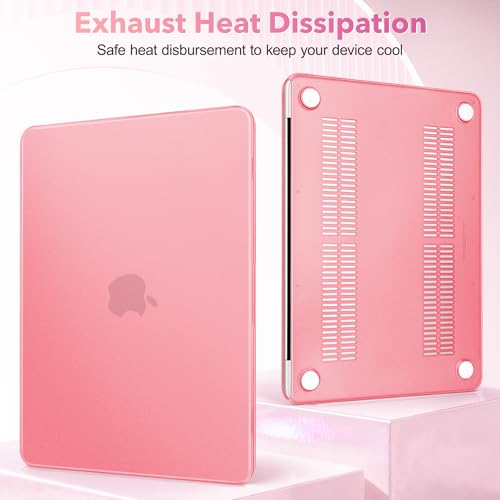 May Chen for MacBook Neo 13 inch Liquid Retina Display ((2026 Release A3404), Slim & Lightweight Protective Case with Screen Protector&Keyboard Cover&Dust Plug, Frosted Pink - color: Frosted Pink