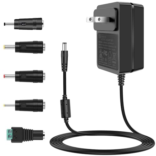 18V 1A Power Supply, 100-240V AC to DC 18Vdc Power Adapter. | 18V Power Cord UL Listed Compatible with DC 18V 1.0A 1000mA 0.75A 750mA 0.6A 600mA 0.5A 500mA.