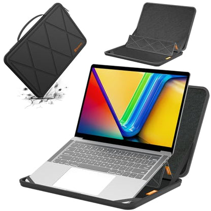 Smatree MS50 Hard EVA Sleeve Case with Stand Compatible for 14 inch ASUS Vivobook 14 X1407/14X OLED/S 14 Flip OLED,for 14 inch Vivobook 14 M1407/14 X1407QA/S14 S3407QA Copilot+PC, Zenbook 14 UX3402 | Compatible for ASUS Vivobook 14X OLED/S 14 Flip OLED, f