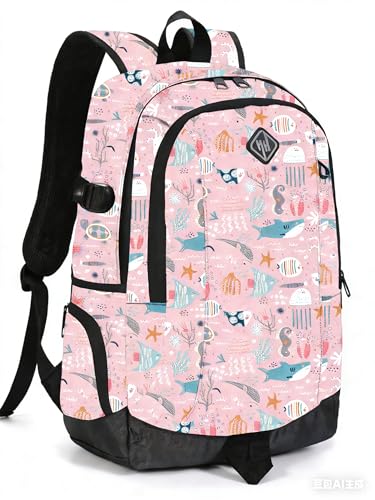 rickyh style School Backpack Travel Bag for Men & Women Lightweight College Back Pack with Laptop Compartmen - color: 09fhdsj