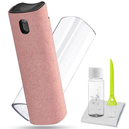 walrfid Touchscreen Screen Cleaner Spray for Phone Laptop TV - Pink | Car Touch Screen Cleaner Kit with Microfiber Cloth for Tablet, PC, Computer Monitor, LCD, Eyeglasses - color: Light Pink