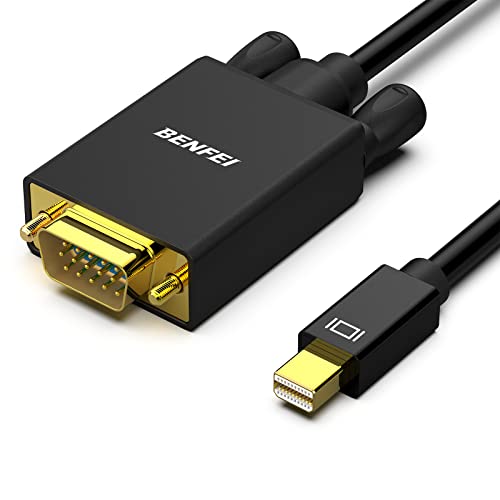 BENFEI Mini DisplayPort to VGA 10 Feet Cable, Mini DisplayPort to VGA Cable (Thunderbolt 2 Compatible) with MacBook Air/Pro, Surface Pro/Dock, Monitor, Projector - color: 1 PACK, size: 10 Feet