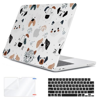 Compatible with 2026 MacBook Neo 13 inch Case Model A3404 with A18 Pro Chip, Sturdy Protective Hard Shell Case & Keyboard Cover & Screen Protector & Webcam Cover, Funny Dog - color: Funny Dog