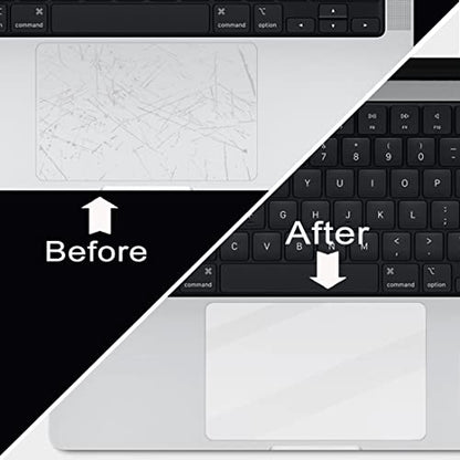 2-Pack Trackpad Protector for 2026-2023 MacBook Air 15.3-inch (M5/M4/M3/M2 Models) A3448 A3241 A3114 A2941 with Touch ID Trackpad Cover Scratch-Resistant Smooth Surface Water-Resistant