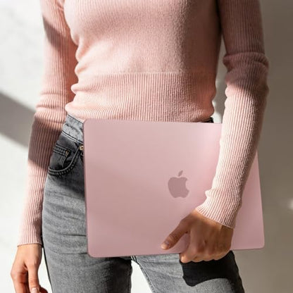 EooCoo for MacBook Neo Case 13 inch 2026 Model A3404, 100% Match Official Color, Anti-Fingerprint & Scratch & Crack, Sturdy Protective Hard Shell Cover Laptop Accessories, Blush Clear - color: Blush Clear