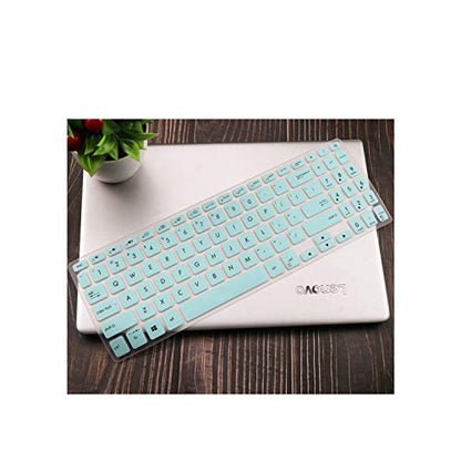 Compatible for Asus Vivobook 15 F512FA F512DA F512F F512 A512 A512FJ A512F X512F FA DA 15.6 Inch Silicone Laptop Keyboard Cover Skin,whiteblue - color: whiteblue