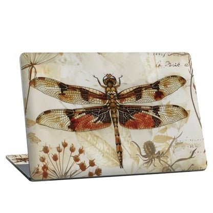 Universal Laptop Skin Sticker with 2 Wrist Pad Skins, Waterproof Scratch Resistant Vinyl Laptop Cover Decal, Cut to Fit for 11–15.6 Inch MacBook HP Dell Lenovo, Dragonfly - color: Dragonfly