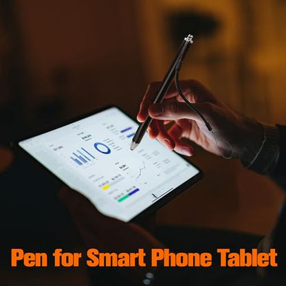 Stylus Pens for Touch Screens with Tether Lanyard, Anti-Lost Fibre Stylus Mesh Fiber Tip, High Sensitivity & Precision Capacitive for Smart Phone, Tablets for Samsung Galaxy Android