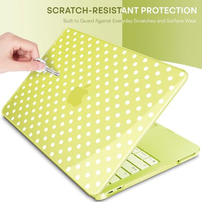 May Chen Compatible with MacBook Neo 13 inch Case 2026 Model A3404, Plastic Hard Shell,Keyboard Cover,Screen Protector,Dust Plug, for MacBook Neo 13" with A18 Pro Chip, Citrus Polka dot - color: Citrus Polka dot