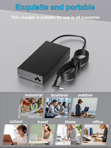 120W AC Charger Compatible with HP USB-C Dock G5 5TW10UT 5TW10AA,Essential Dock G5, Universal Dock G2 5TW13AA, Elite USB-C G4 TB3 Docking Station Pavilion 15 17 Envy 15 17 Laptop