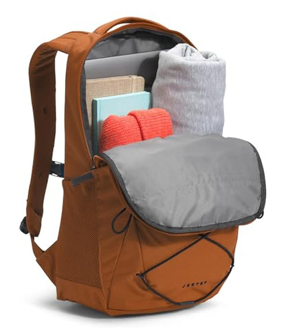 The North Face Jester Everyday Laptop Backpack, Leather Brwn/Blk-NPF, OSFA | Commuter Daypack, Water Repellent, Laptop Sleeve - color: Leather Brown/Tnf Black-npf