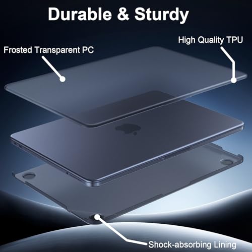 AKIT Compatible with MacBook Neo Case 13 inch 2026 Release, [Ultra-Thin] [Official Color Match] Case+Screen Flim+Keyboard Cover for New MacBook Neo 13 inch, Indigo Clear - color: Indigo Clear