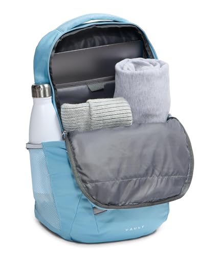 The North Face Women's Vault Everyday Laptop Backpack - Commuter Travel Bag, Water-Repellent, Spacious Main Compartment, Pale Teal, One Size - color: Pale Teal