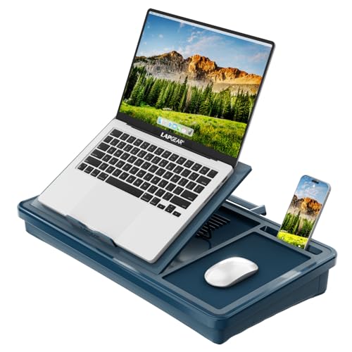 LAPGEAR Ergonomic Pro Lap Desk - Denim Blue, Fits 15.6" Laptops - color: Denim Blue, size: Ergonomic Pro 2.0