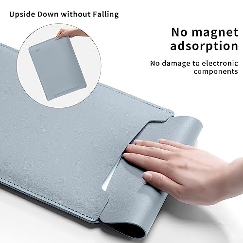 Laptop Sleeve Bag Compatible with MacBook 12 A1534/Air 11 13 M1 A2337/Pro 13 A2338, 11.6-12.3 Acer Chromebook/HP Stream/ASUS/Surface Pro 8/7/6/X/5/4/3, PU Bag with Small Case, Blue - color: Blue, size: 12-13.3 inch