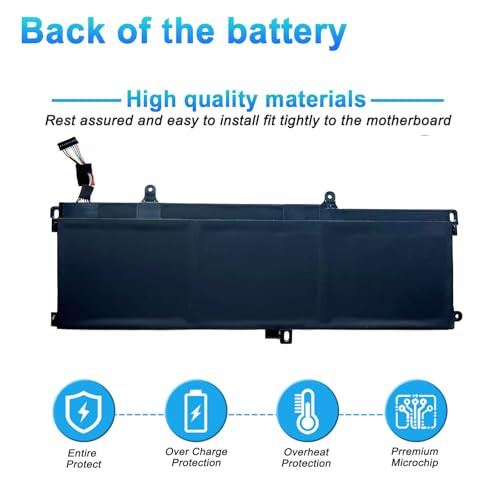 L18M3P71 L18L3P71 L18S3P71 Laptop Battery Replacement for Lenovo ThinkPad T590 P53S T15 P15s 1st Gen Series SB10K97650 02DL012 SB10K97649 02DL011 5B10W13913 5B10W13914 11.52V 57Wh - size: 10.23*3.34*0.39inch L18M3P71