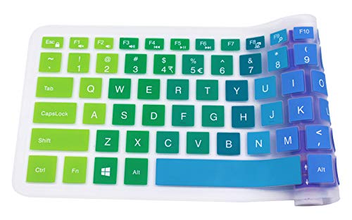 Keyboard Cover Compatible with 15.6" Dell Inspiron 15 3000 5000 7000 Series; 15.6 inch Dell G3 G5 G7 Series; 17.3" Dell Inspiron 17 5000 Series; 17.3" Dell G3 Series (with Numeric Keypad) - Rainbow - color: Rainbow