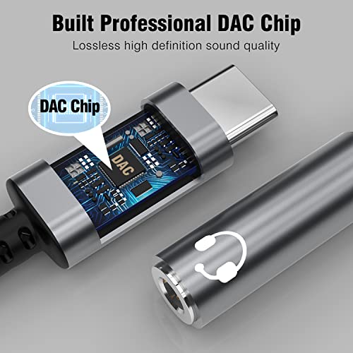 Thousover USB Type C to 3.5mm Female Headphone Jack Adapte