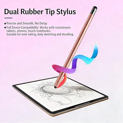 3in1 Stylus Pen for Samsung Galaxy Tab A11+/A11/A9+/A9/A8+/A8 Universal Android Pen Compatible with iOS/Microsoft/Android Tablet and Phones All Touch Devices (3in1 Rosegold) - color: 3in1 RoseGold