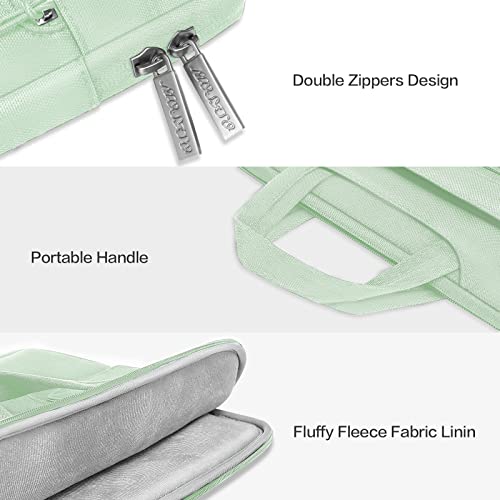 MOSISO Laptop Shoulder Bag Compatible with MacBook Pro 16 inch M5 M4 M3 M2 M1 2026-2019/Pro 15 A1398, HP Acer Dell Lenovo ASUS Notebook,Polyester Flapover Briefcase Sleeve Case, Honeydew Green - color: Honeydew Green, size: 16 inch