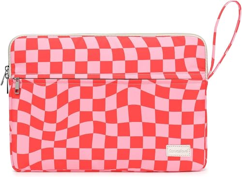 Laptop Sleeve Carrying Case Bag with Handle and Pocket for MacBook Pro 14 inch and 14 inch-14.4 inch HP, Lenovo, Dell, ASUS, Acer Notebook Computer (Grid) - color: Grid With Strap, size: 14 inch