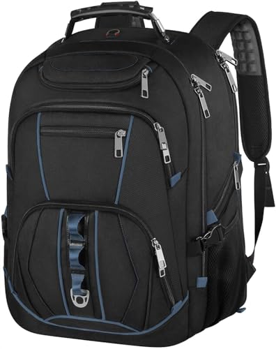 Travel Laptop Backpack,Extra Large 18.4 inch Gaming Laptop Backpacks,Big Capacity TSA Friendly RFID Anti Theft Pocket College Heavy Duty Computer bag for Women Men - color: Blue