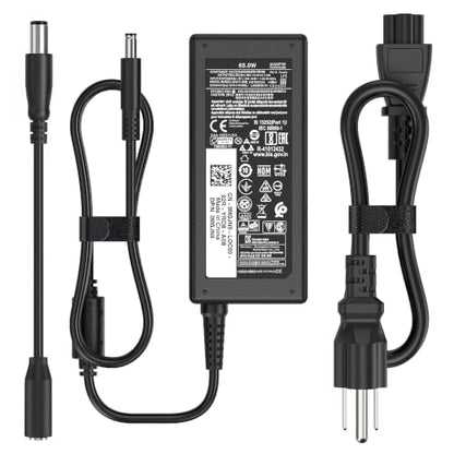 65W 45W Laptop Charger Compatible with Dell Inspiron 15 XPS (4.5mm) | 19.5V 3.34A AC Adapter with 4.5-7.4mm Tip For Latitude Vostro 5000 7000 Series 11 13 15 17 2-in-1 Replaces LA65NS2-01