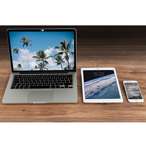 imluckies Metal Webcam Cover Slide, 0.023in Camera Cover for Laptop Computer, MacBook Pro/Air iMac iPad Tablet iPhone 8/7/6 Plus, Echo Show/Spot Web Camera Blocker Protect Your Privacy [2 Pack White] - color: White