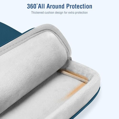 MOSISO 360 Protective Laptop Bag 15.6 inch, 15-16 inch Computer Bag Compatible with MacBook Air 15 inch/Pro 16 inch, HP,Dell,Lenovo,Asus,Notebook, Laptop Carrying Case with Strap&Handle, Teal Green - color: Teal Green, size: 16 inch