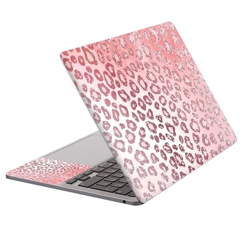 Universal Laptop Protective Skin,Trim-to-Fit Vinyl Sticker for 13–16 Inch Laptop,MacBook,Tablet & Notebook,Scratch-Proof Waterproof Cover,Pink Leopard Print - color: Pink Leopard Print