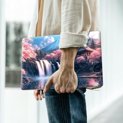 Reusable Universal Laptop Skin Sticker, Cut to Fit for 11.6–15.6 Inch Laptops, Waterproof Protective Film, No-Residue - Mount Fuji - color: Mount Fuji