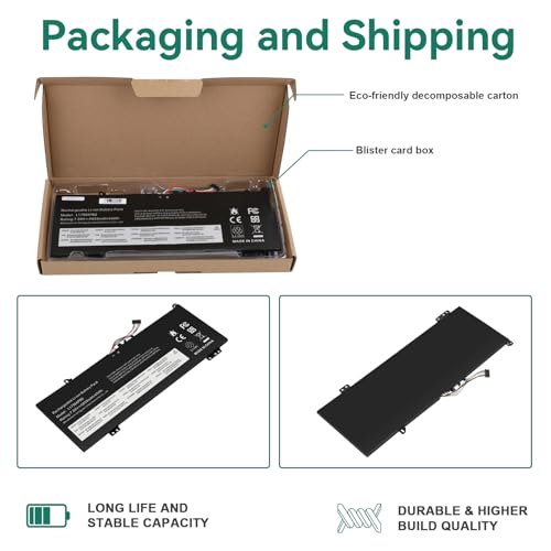 TREE.NB L17M4PB0 Battery for Lenovo Flex 6-14IKB 6-14ARR IdeaPad 530S-14ARR 530S-14IKB 530S-15IKB Yoga 530-14ARR 530-14IKB XiaoXin Air 14IKBR 15IKBR 15ARR 15IWL Series L17C4PB0 L17C4PB2 - size: 9.53x3.82x0.16inch L17M4PB0