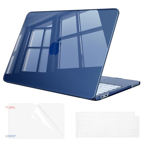 Fintie Case for MacBook Neo 13 Inch with Keyboard Skin & Screen Protector | 2026 A3404, Snap-On Design, Slim Fit, Hard Shell Cover, Crystal Indigo - color: Crystal Indigo